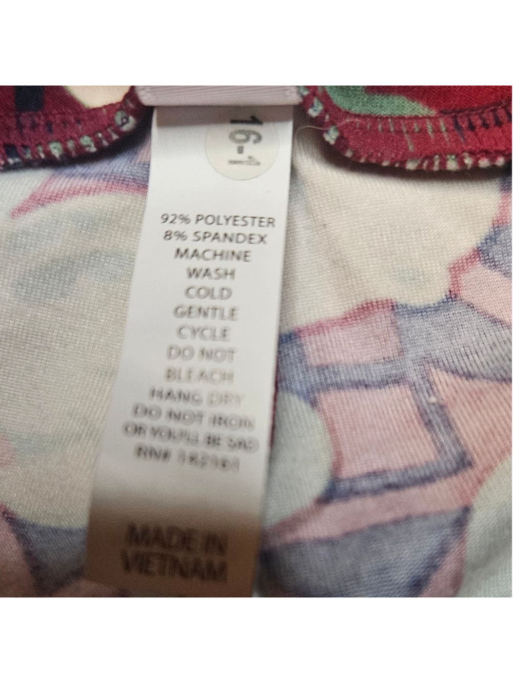LuLaRoe Disney Mickey Mouse One Size Burgundy Teal Geometric Leggings - Picture 4 of 5